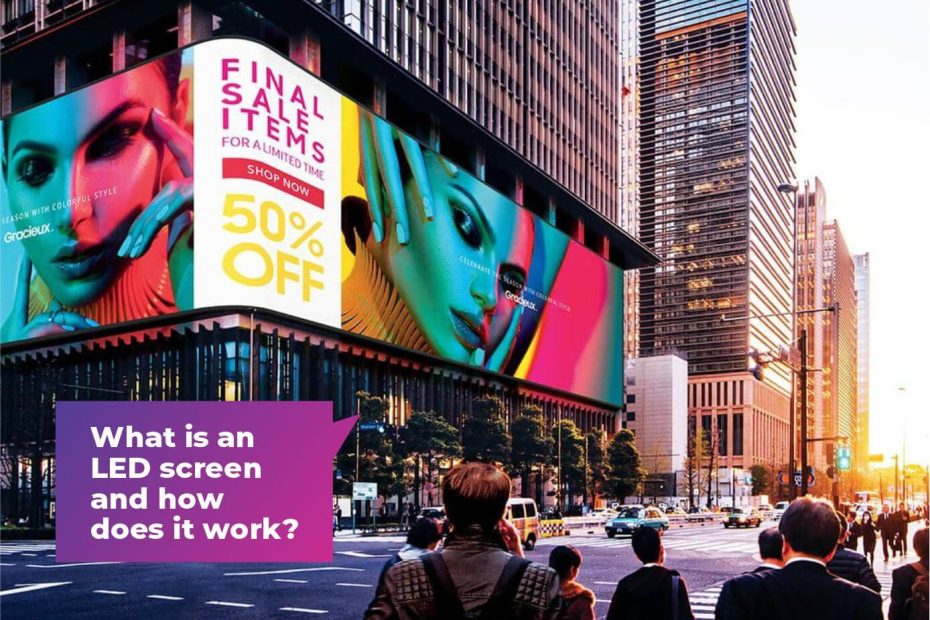 How do outdoor LED screens work